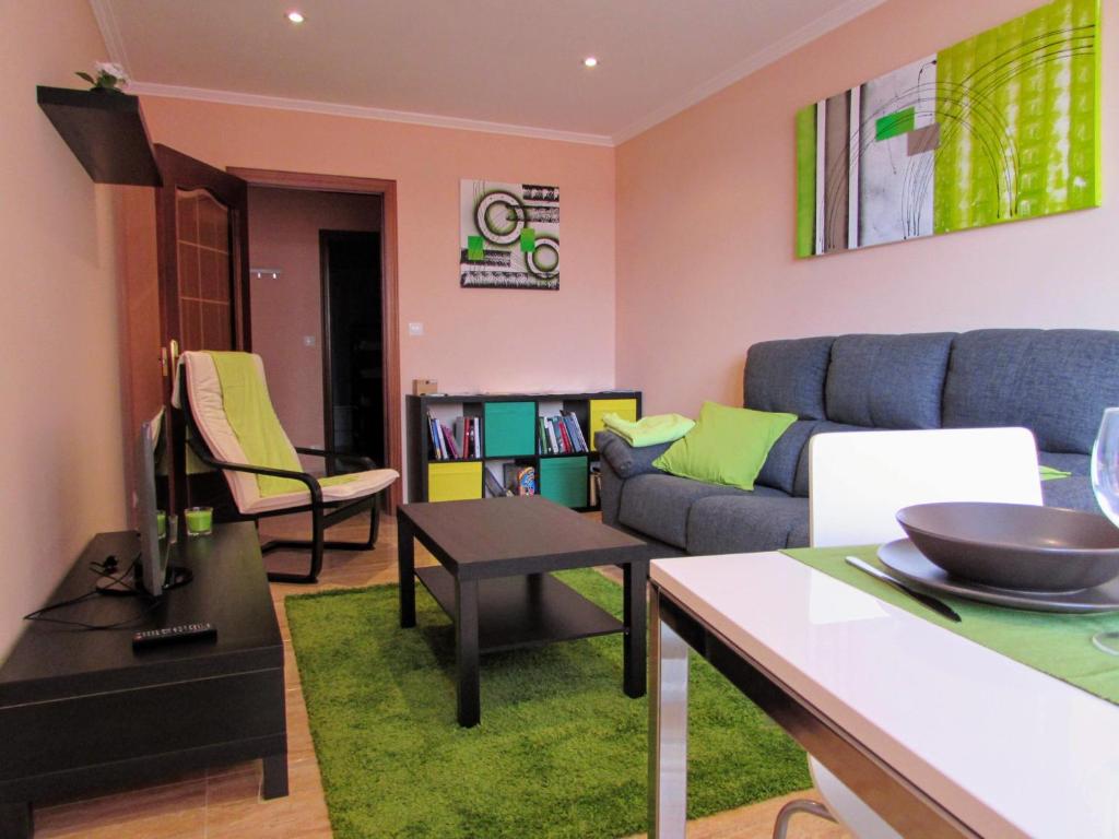 Posezení v ubytování Apartamento en centro de Fisterra