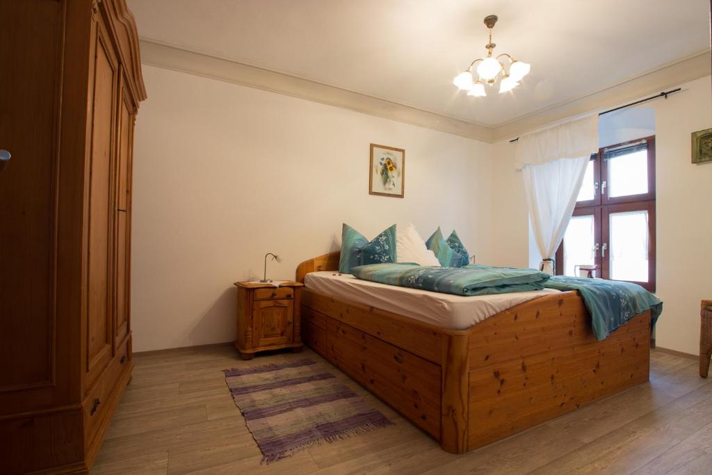 Katil atau katil-katil dalam bilik di Altstadtzauber Amberg