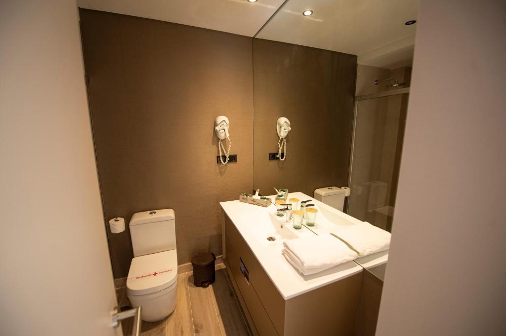 Kúpeľňa v ubytovaní Hotel Diufain