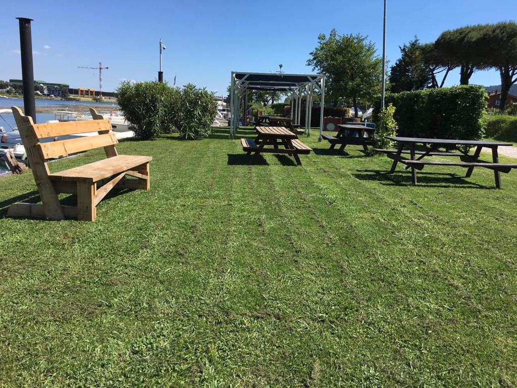 Zahrada ubytování Camping River