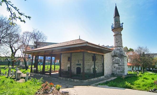 Zahrada ubytování Vila Levent Mangalia