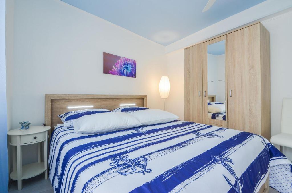 Кровать или кровати в номере House Riva