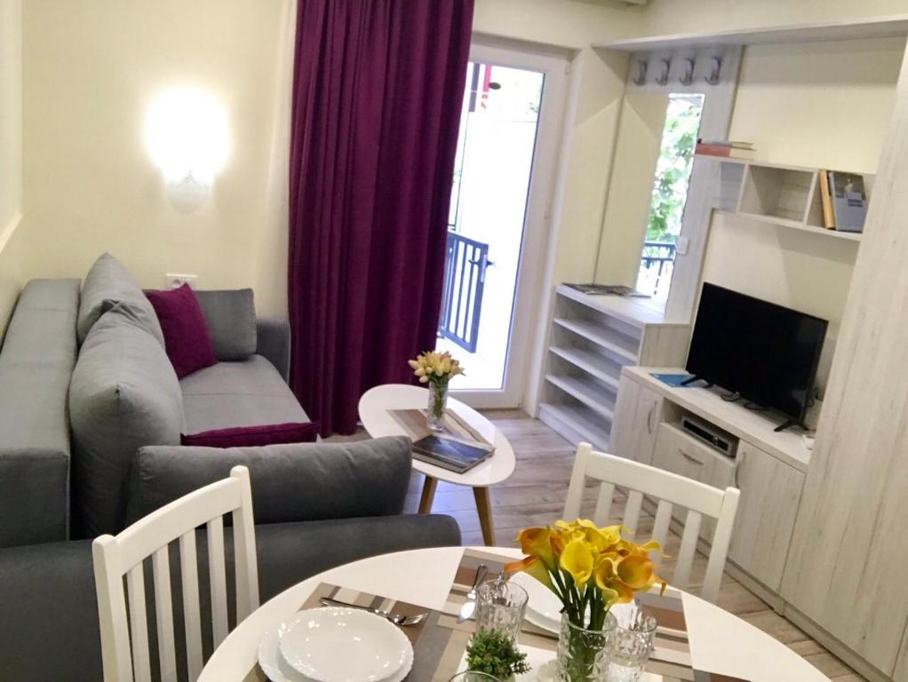 Posezení v ubytování Milara Apartments