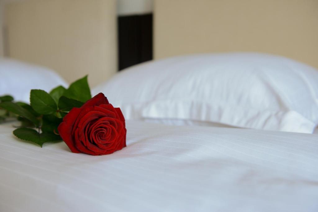 Een bed of bedden in een kamer bij Hotel Bulevard Predeal