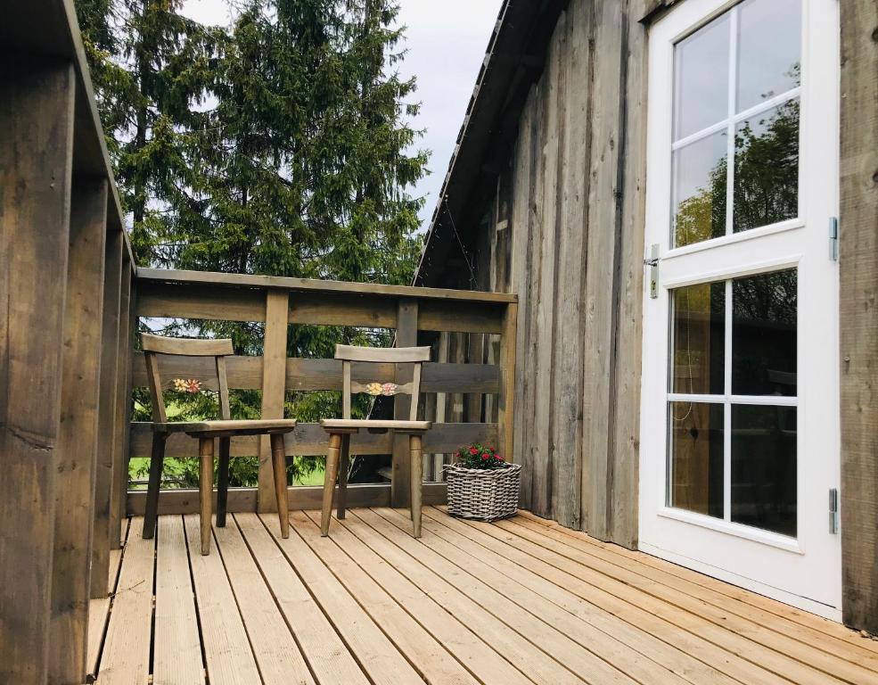 Balkón nebo terasa v ubytování Jaagu-Mihkli Muhu Island