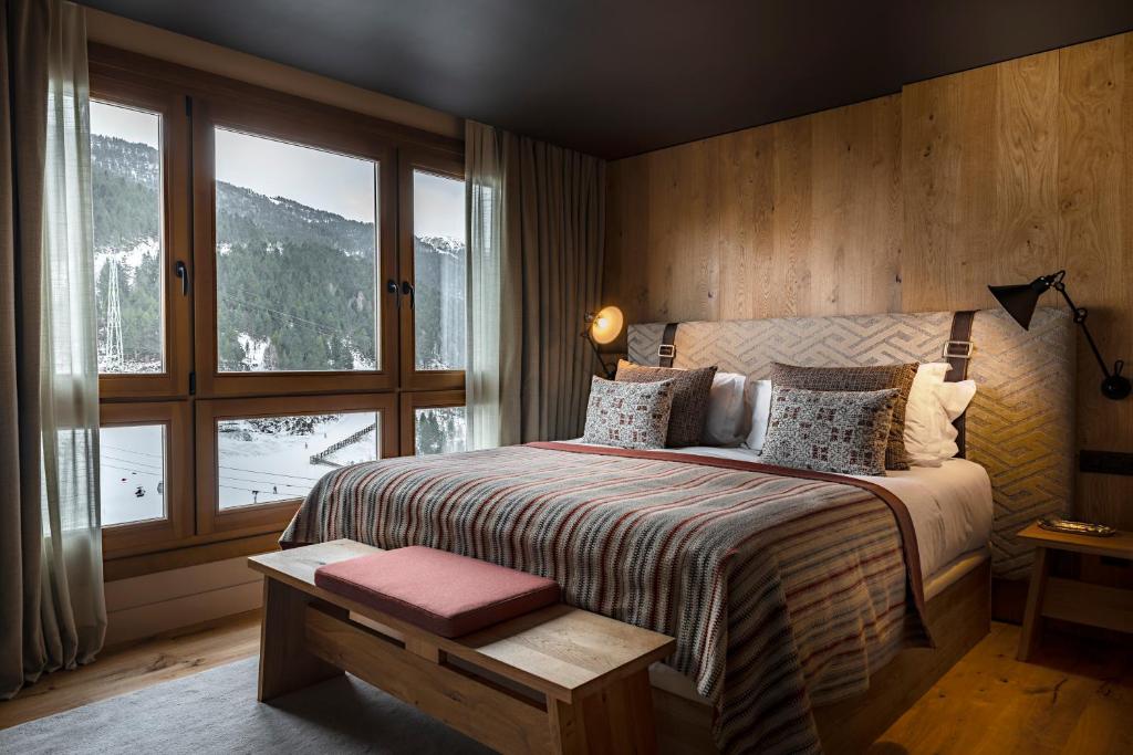Postel nebo postele na pokoji v ubytování Sport Hotel Hermitage & Spa