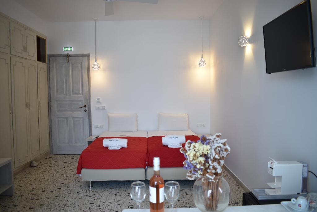 Voodi või voodid majutusasutuse Andriani's Guest House toas