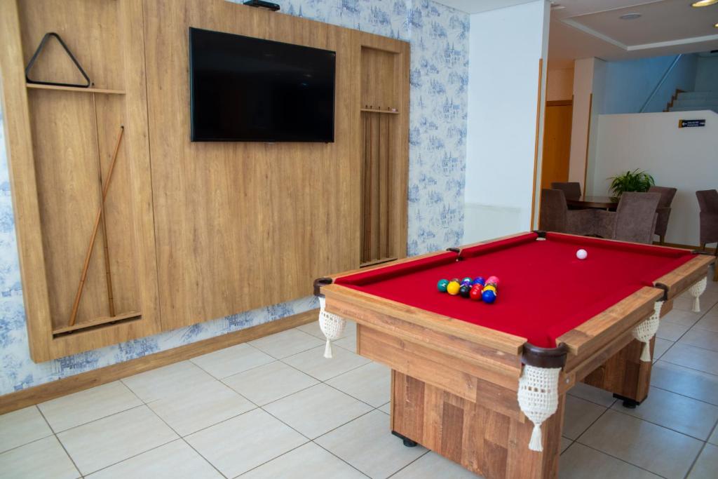 Biliár nebo kulečník v ubytování Hotel Campo Largo Express