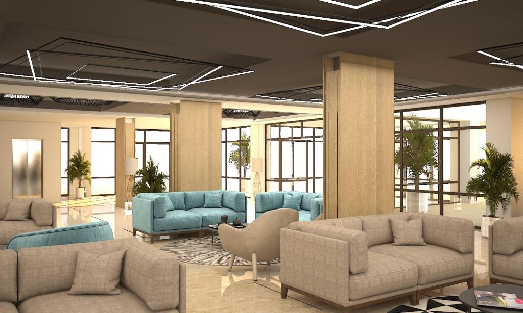 Posezení v ubytování Hotel Pomorie Sun