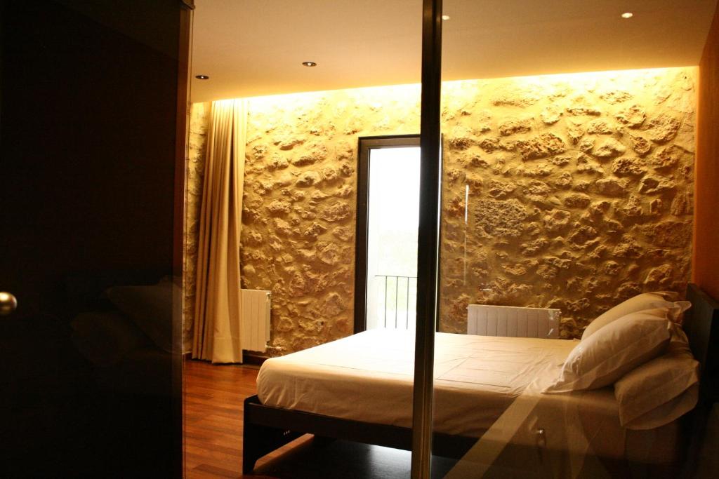 Posezení v ubytování Hotel Mas Oliveres Pla de Palau