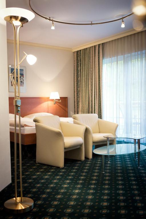 Istumisnurk majutusasutuses Business-Hotel Stockinger