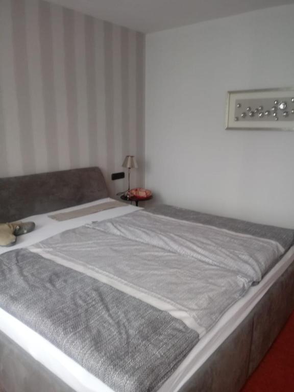 Postel nebo postele na pokoji v ubytování Landhaus Brockenblick