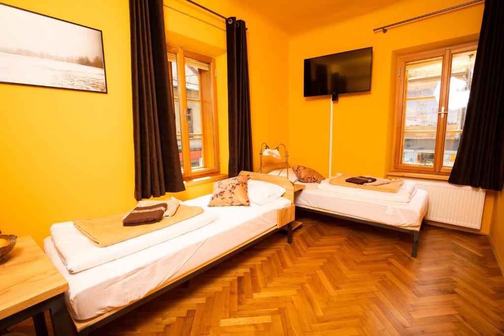Letto o letti in una camera di Dežnik