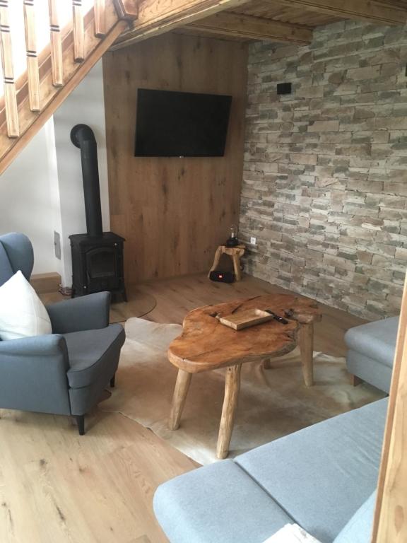 Posezení v ubytování Apartmán U Kapličky