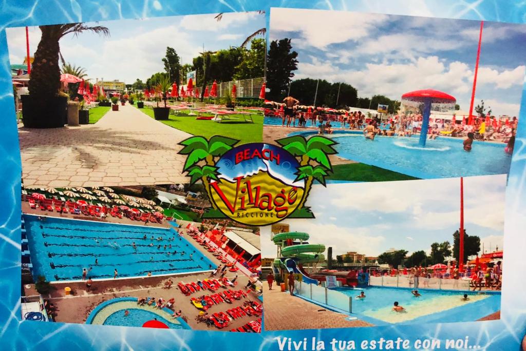 Basen w obiekcie Hotel Niagara Riccione lub w pobliżu