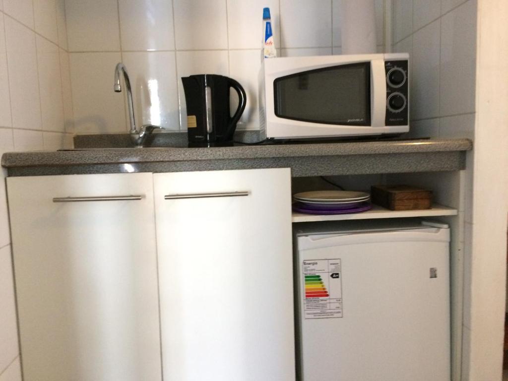 Η κουζίνα ή μικρή κουζίνα στο Hospedaje Amunátegui