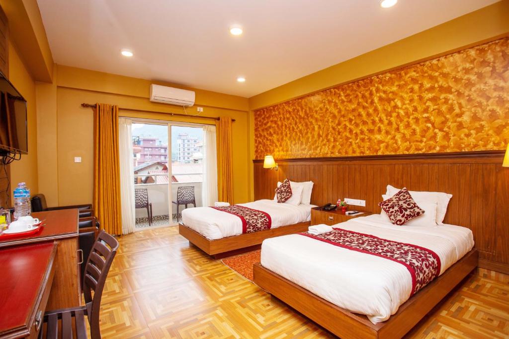 Ένα ή περισσότερα κρεβάτια σε δωμάτιο στο Hotel Iceland