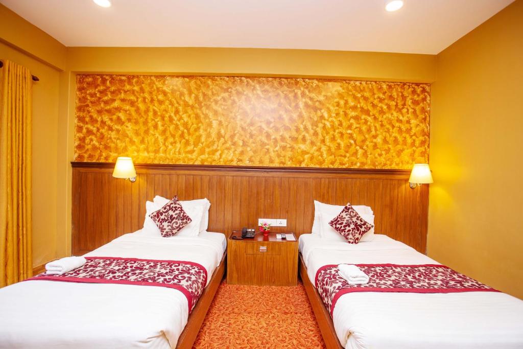 Ένα ή περισσότερα κρεβάτια σε δωμάτιο στο Hotel Iceland