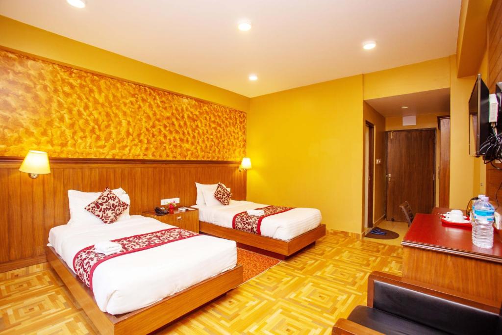 Ένα ή περισσότερα κρεβάτια σε δωμάτιο στο Hotel Iceland