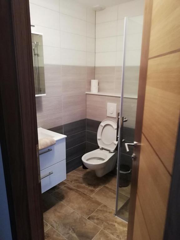 Koupelna v ubytování Haus Alexis