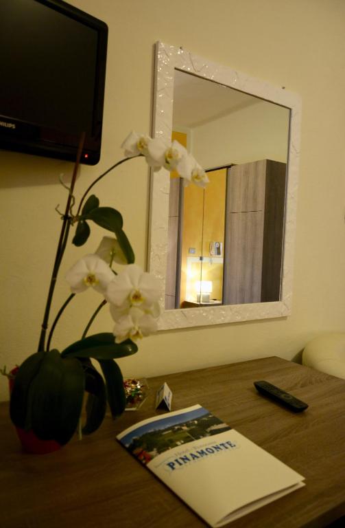 TV a/nebo společenská místnost v ubytování Hotel Pinamonte