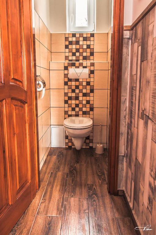 Koupelna v ubytování Sirály Apartman Fonyód