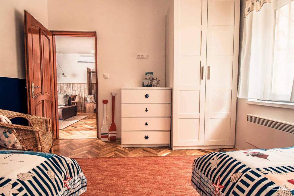 Posezení v ubytování Sirály Apartman Fonyód