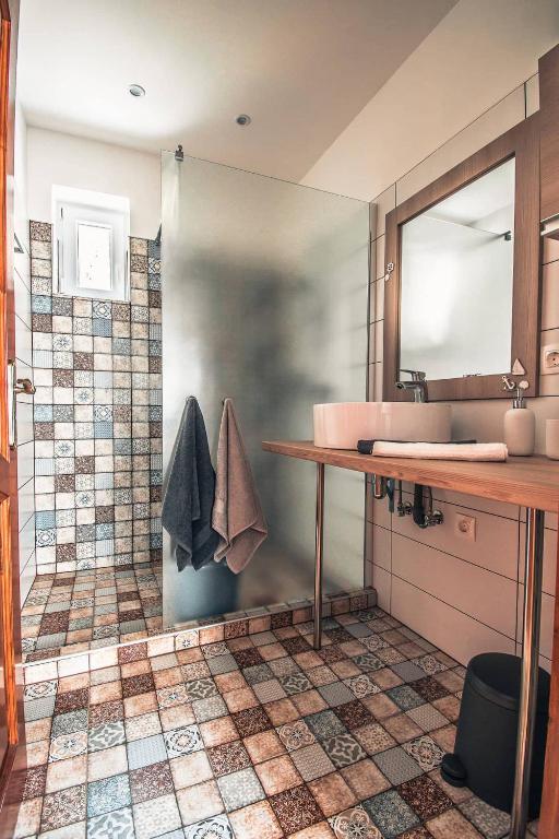 Koupelna v ubytování Sirály Apartman Fonyód