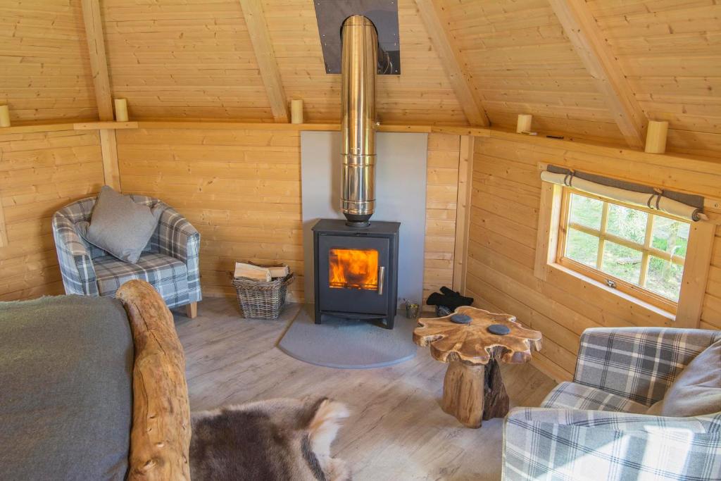 Posezení v ubytování Little Lochan Lodge