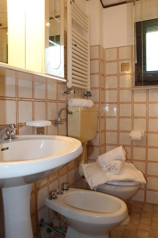 Koupelna v ubytování Agriturismo I Portici