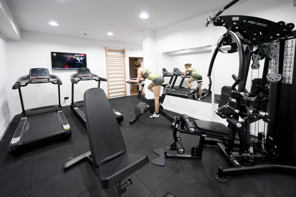 Fitness centrum a/nebo fitness zařízení v ubytování Relais dell'Olmo