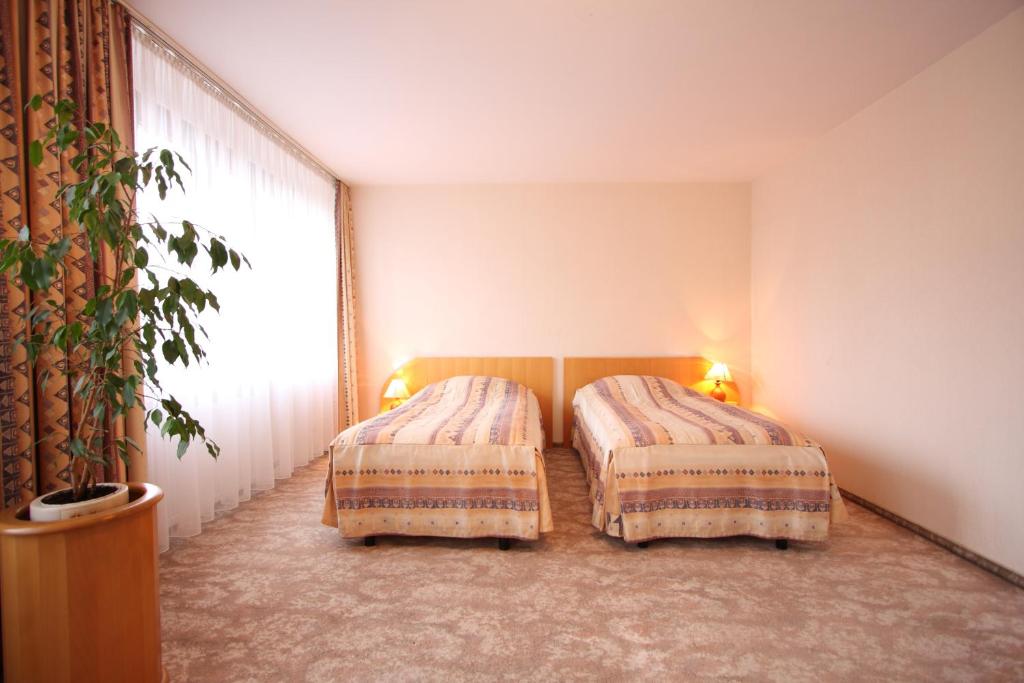 Posteľ alebo postele v izbe v ubytovaní Hotel Mazowiecki Łódź