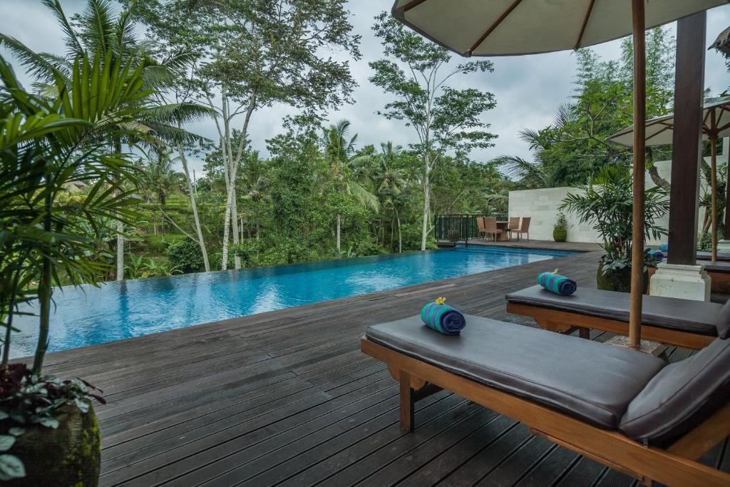 Bazén v ubytování River Sakti Ubud by Prasi nebo v jeho okolí