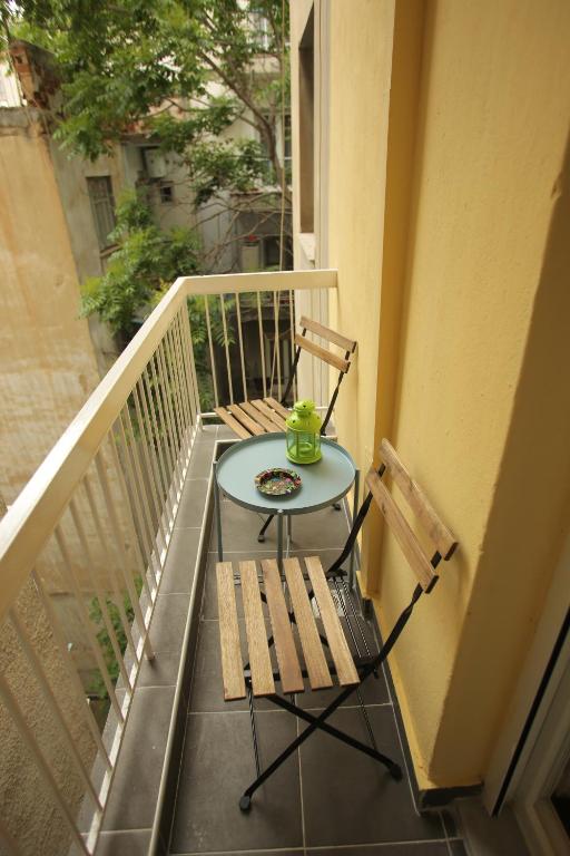 Balkón nebo terasa v ubytování Central Studio Flat