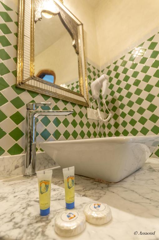 Koupelna v ubytování Hotel Dar Mounir