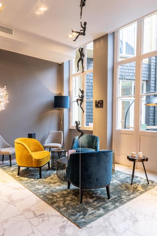 Posezení v ubytování Boutique Hotel Sablon by CW Hotel Collection