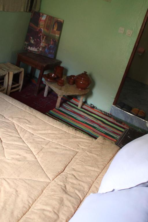 Postel nebo postele na pokoji v ubytování Gîte Atlas Mazik