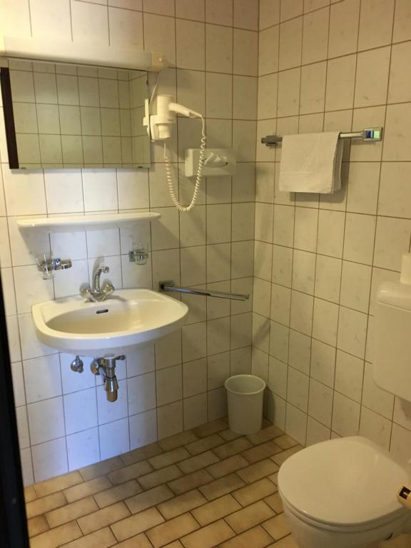 Koupelna v ubytování Sporthotel am Ötscher