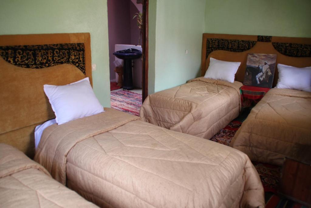 Postel nebo postele na pokoji v ubytování Gîte Atlas Mazik