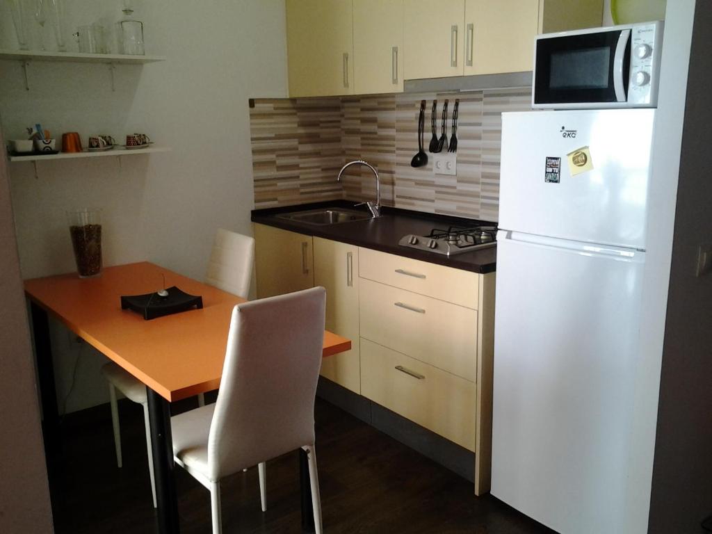 Kuchyň nebo kuchyňský kout v ubytování Apartamento Estudio Linea de Playa