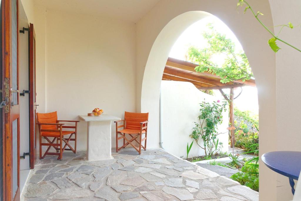Patio alebo iná vonkajšia časť ubytovania Askella