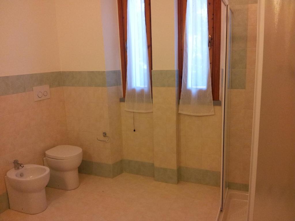 Koupelna v ubytování Tellus Saturnia
