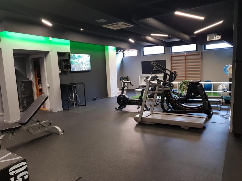 Fitness centrum a/nebo fitness zařízení v ubytování Dido