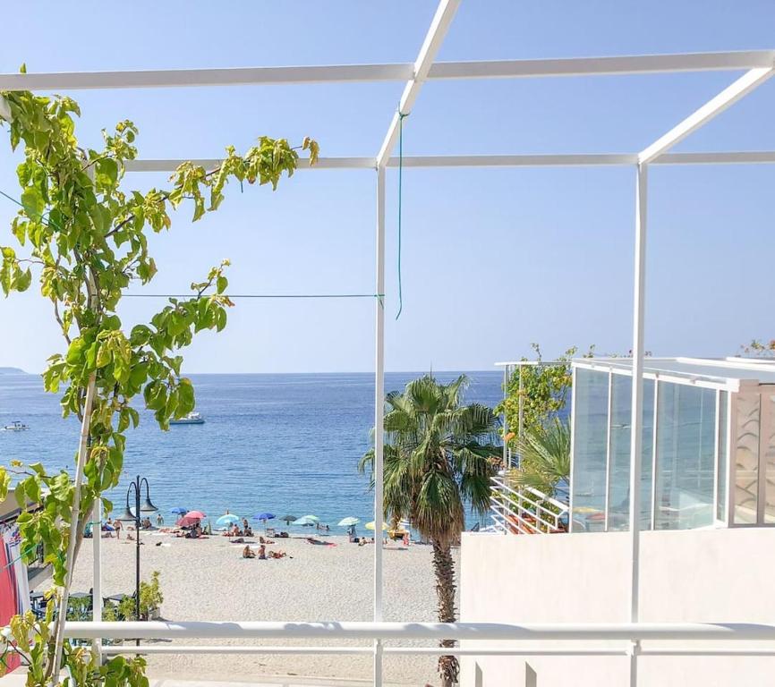 a view of the beach from a building at Mario Schifano in Scilla