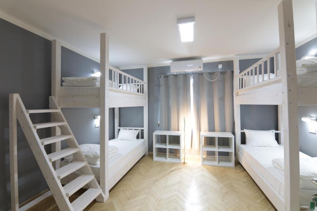 Postel nebo postele na pokoji v ubytování Hostel Kyosheto