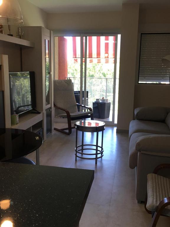 TV a/nebo společenská místnost v ubytování Luxury Apartamento Minerva Júpiter