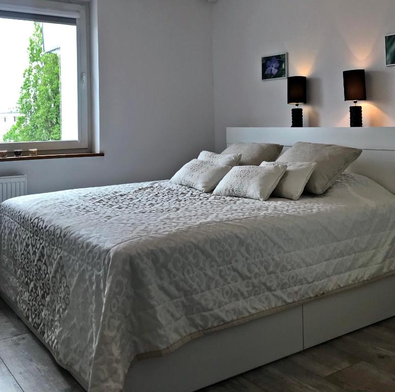 Katil atau katil-katil dalam bilik di Apartament Piter Brzeźno