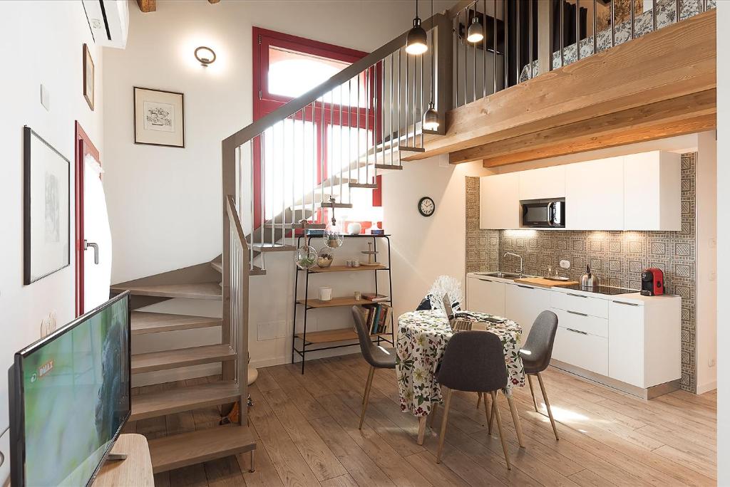 Η κουζίνα ή μικρή κουζίνα στο Barchessa Rossetti