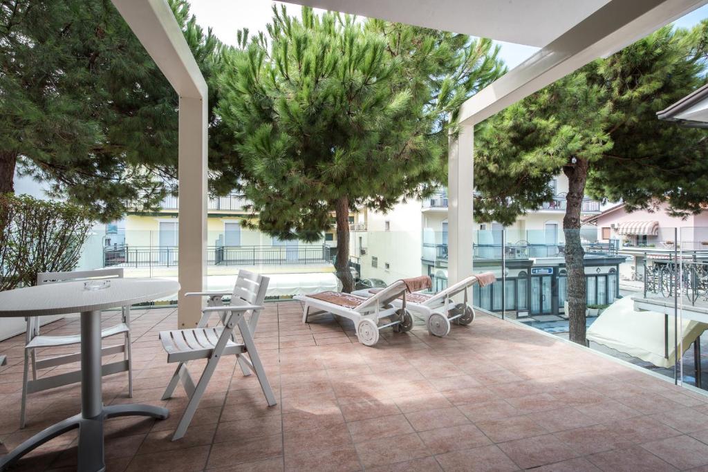 Balkón nebo terasa v ubytování Park Hotel Morigi Garden & Spa