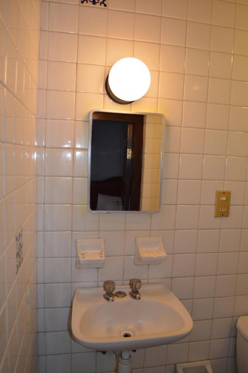 Koupelna v ubytování Hotel Dos Rios